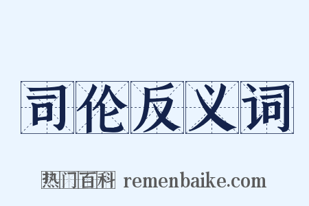 司伦反义词是什么意思的图片